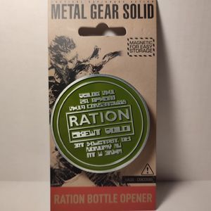 Metal Gear Solid Heavy Duty Metal Bottle Opener Official Magnetic Collectible